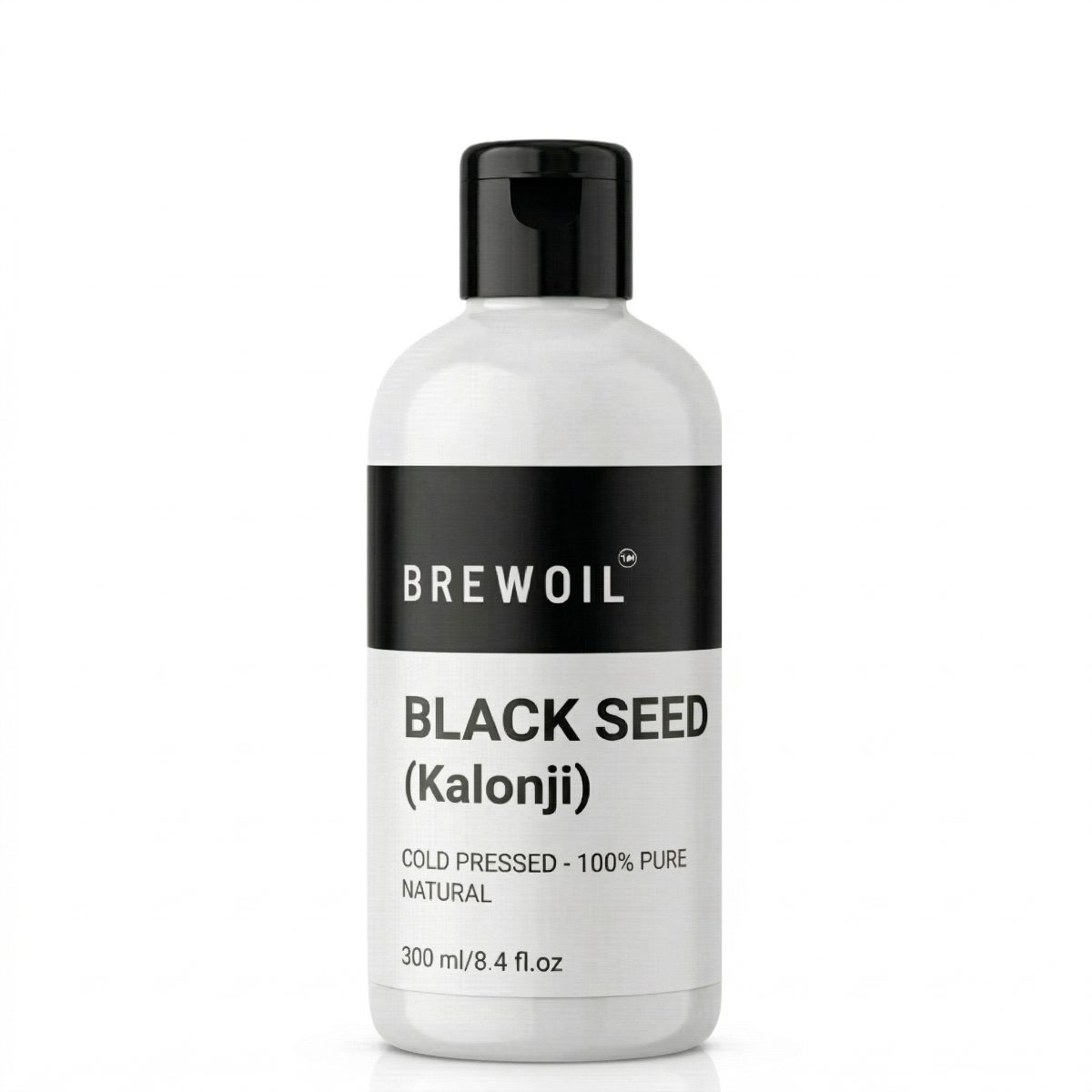 Brewoil Black Seed (Kalonji) Oil 300ml cold-pressed carrier oil bottle