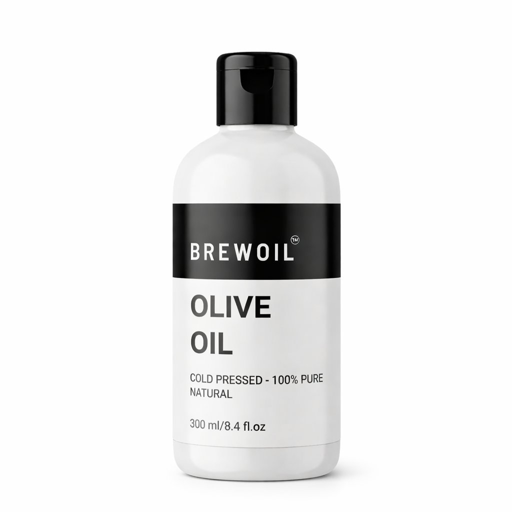 Brewoil Olive Oil 300ml cold-pressed carrier oil bottle